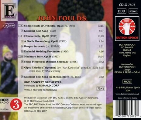 Volume 3 - CD Audio di John Foulds - 2