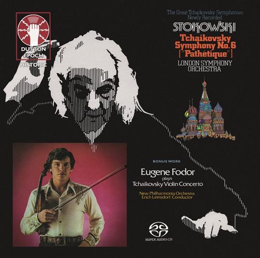 Symphony No. 6 Pathetique - Violin Concerto Op. 35 - CD Audio di Pyotr Ilyich Tchaikovsky,Leopold Stokowski,London Symphony Orchestra,Eugene Fodor