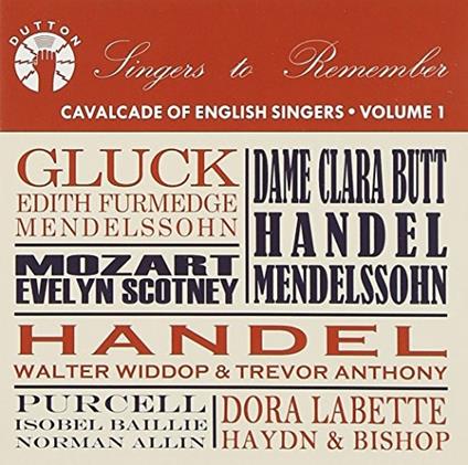 Cavalcade of English Sing - CD Audio