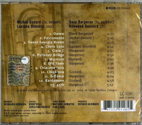 Tuba Tuba Tu - CD Audio di Michel Godard - 2