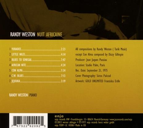 Nuit Africaine - CD Audio di Randy Weston - 2
