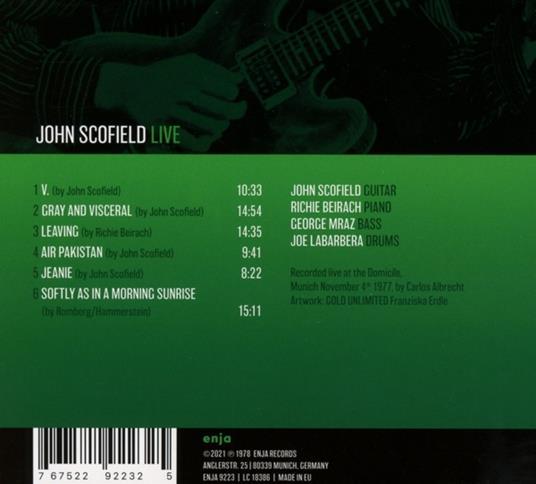 Live - CD Audio di John Scofield - 2