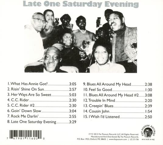Late One Saturday Evening - CD Audio di Alec Seward - 2