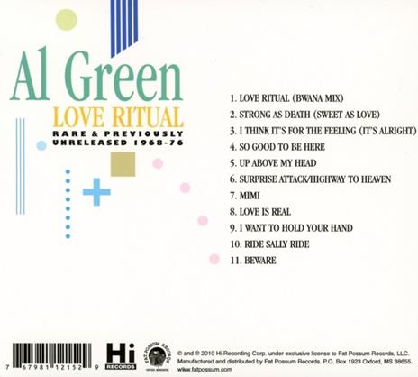 Love Ritual - CD Audio di Al Green - 2