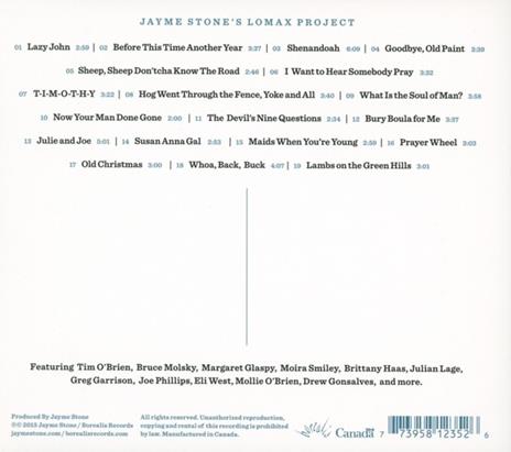 Jayme Stone's Lomax Project - CD Audio di Jayme Stone - 2