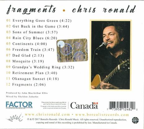 Fragments - CD Audio di Chris Ronald - 2