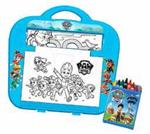 Paw Patrol. Roll Paper Desk. Lavagnetta Con Pastelli