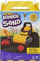 Giocattolo Kinetic Sand Set Gioco con Rullo Asfaltatore e 227 G di Kinetic Sand Nera, dai 3 Anni, 6056481 Spin Master