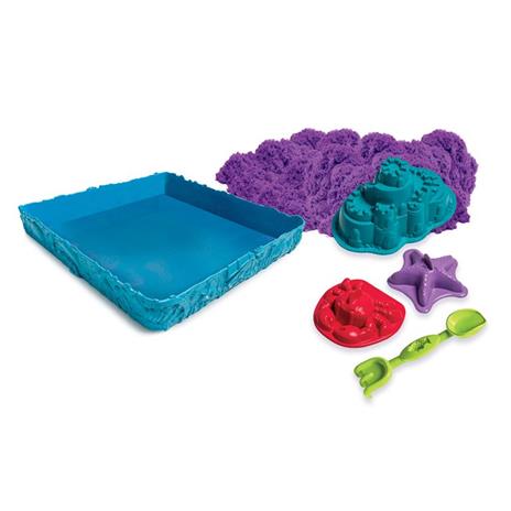 Kinetic Sand Sandbox Set Purple sabbia cinetica Porpora - 3