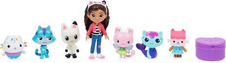 Gabby's Dollhouse, Confezione deluxe con Gabby e gattini, 7 personaggi di Gabby, giochi per bambini dai 3 anni in su - 2