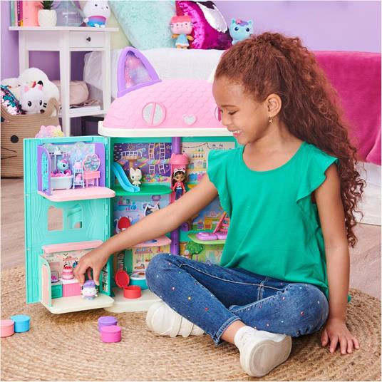 Gabby's Dollhouse, La cucina di gattino Dolcetto, mini playset stanze della casa, giochi per bambini dai 3 anni in su - 3