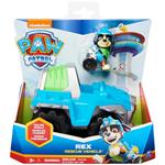 PAW Patrol , Rescue Vehicle per dinosauri di Rex con action figure da collezione