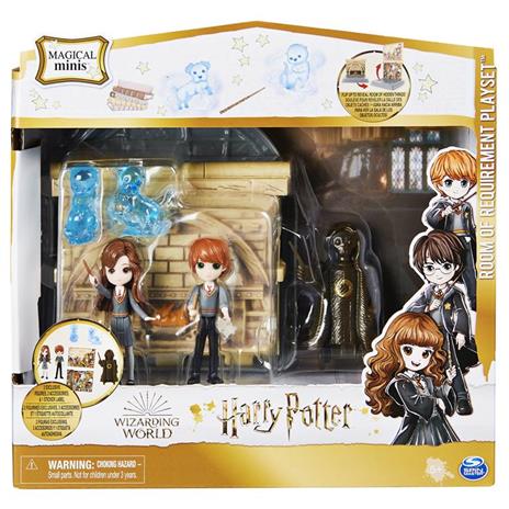 Wizarding World Harry Potter, set di gioco trasformabile 2 in 1 Stanza delle Necessità con 2 personaggi e 3 accessori - 3