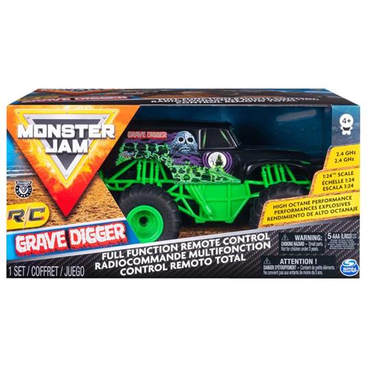 Monster Jam 1:24 RC - Gravedigger Monster truck Motore elettrico - 3