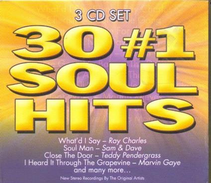 30 #1 Soul Hits - CD Audio di Ray Charles,Sam & Dave