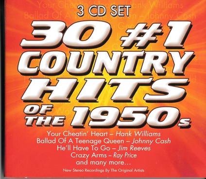 30 #1 Country Hits Of The 1950s - CD Audio