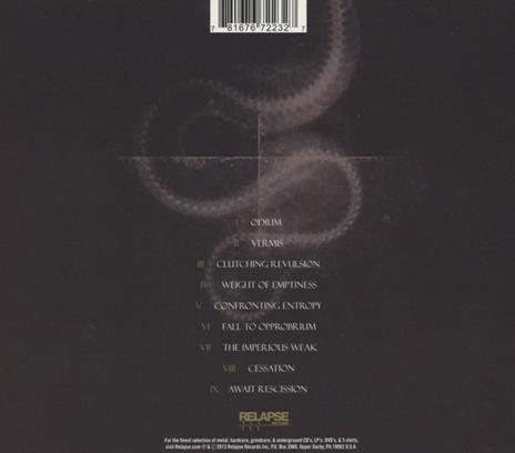 Vermis - CD Audio di Ulcerate - 2