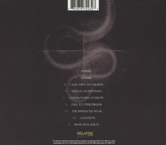 Vermis - CD Audio di Ulcerate - 2