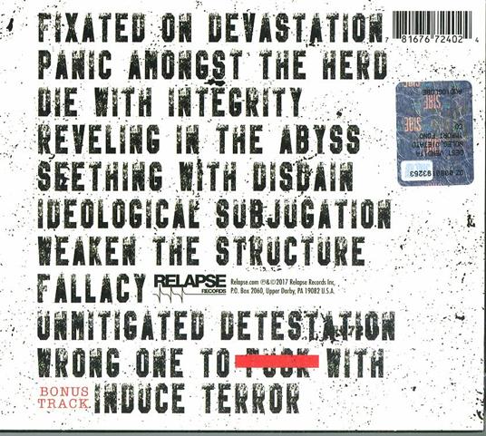 Wrong One to Fuck With - CD Audio di Dying Fetus - 2