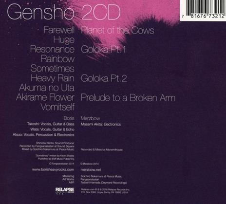 Gensho - CD Audio di Boris with Merzbow - 2