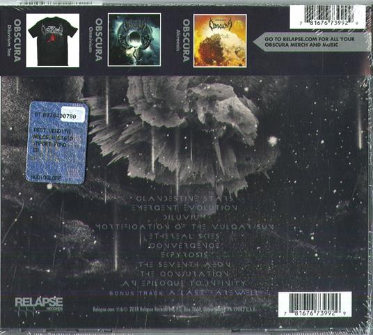 Diluvium - CD Audio di Obscura - 2