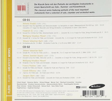 Flöte. Greatest Works - CD Audio - 2