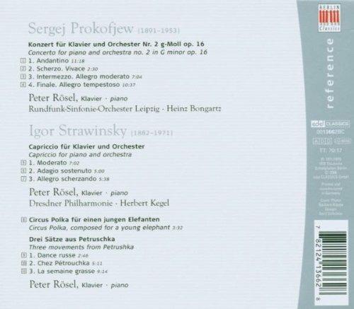Tre movimenti da Petrouchka - Circus Polka - Capriccio - CD Audio di Igor Stravinsky,Peter Rösel - 2