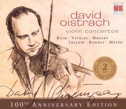 Concerto per violino / Concerti per due violini BWV1043 / Concerto in La KV219 (100th Anniversary Edition) - CD Audio di Johann Sebastian Bach,Wolfgang Amadeus Mozart,Ernst Hermann Meyer,David Oistrakh,Otmar Suitner,Staatskapelle Berlino