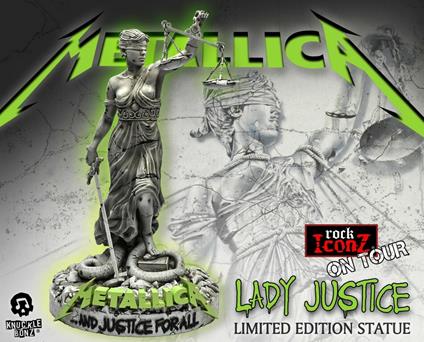 Metallica Rock Ikonz On Tour Statua Lady Justice Knucklebonz