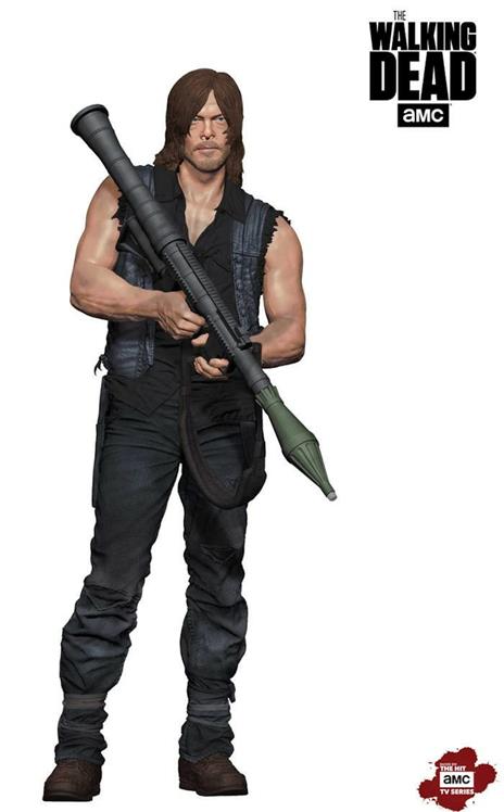Mcfarlane The Walking Dead Tv Daryl Dixon With Rocket Deluxe Box 10 25 Cm New - 3