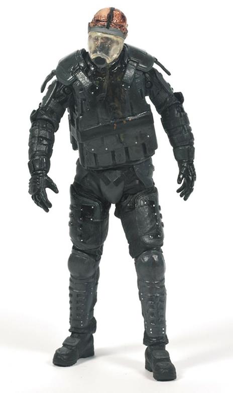 Mcfarlane The Walking Dead Tv Serie 4 Riot Gear Gas Mask Zombie New in Blister! - 4