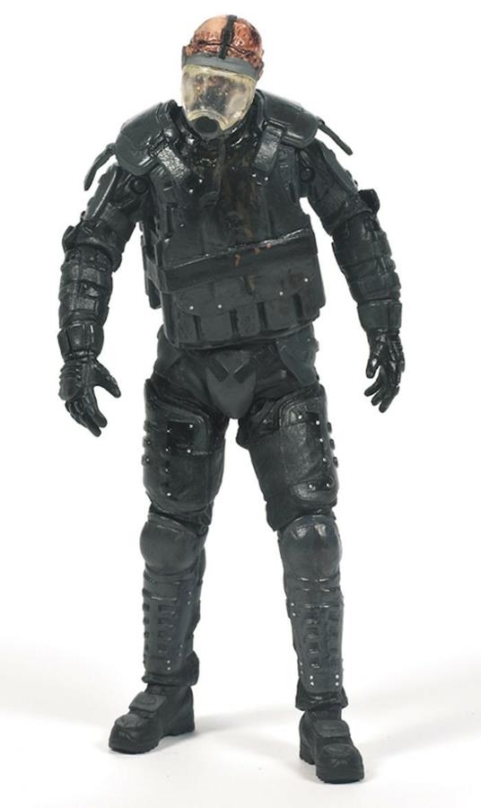 Mcfarlane The Walking Dead Tv Serie 4 Riot Gear Gas Mask Zombie New in Blister! - 4