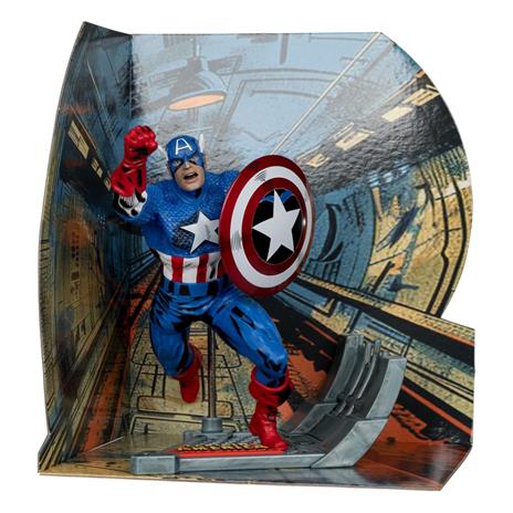 McFarlane Toys - Marvel Collection - PVC Statue 1/10 Captain America (Captain America #100) 12 cm - 2