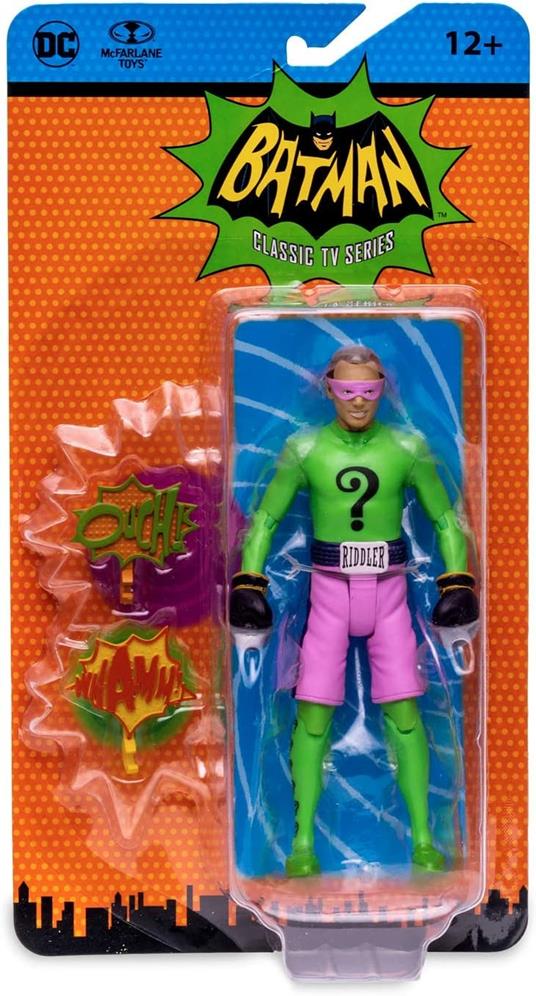 DC Retro Batman 66 Riddler Boxing Action Figure - 4