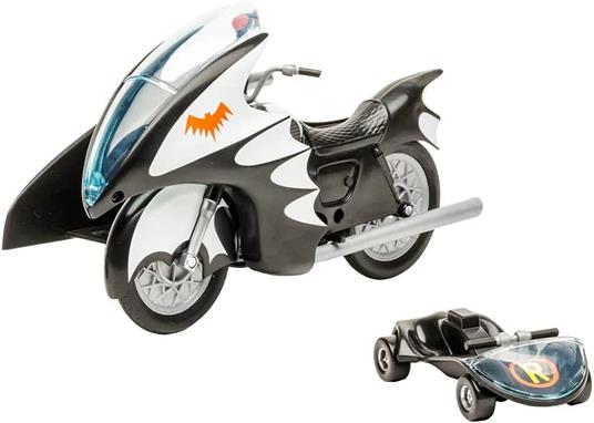Dc Retro Vehicle Batcycle Con Side Car Mcfarlane Toys - 2
