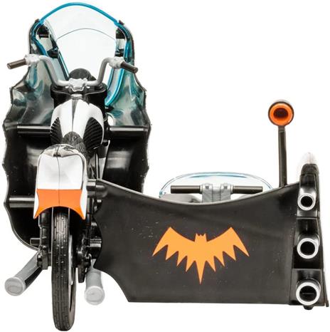 Dc Retro Vehicle Batcycle Con Side Car Mcfarlane Toys - 6