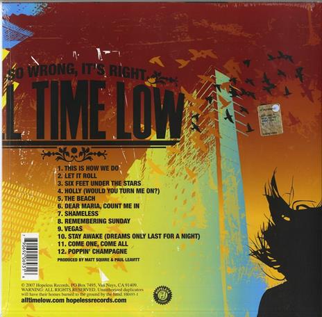 So Wrong, It's Right - Vinile LP di All Time Low - 2