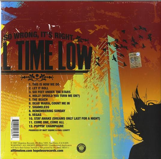 So Wrong, It's Right - Vinile LP di All Time Low - 2
