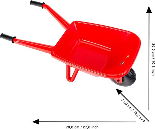 Theo Klein 2170 Aqua Action carriola, Robusta carriola per bambini, In plastica, Dimensioni: 70 cm x 31 cm x 26 cm, Giocattolo per bambini a partire da 18 mesi - 4