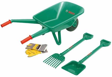 Set Giardino Con Carro Sabbia Bosch Theo Klein