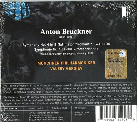 Sinfonia n.4 - CD Audio di Anton Bruckner,Valery Gergiev,Münchner Philharmoniker - 2