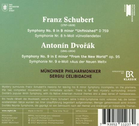 Sinfonia n.8 / Sinfonia n.9 - CD Audio di Antonin Dvorak,Franz Schubert,Sergiu Celibidache,Münchner Philharmoniker - 2