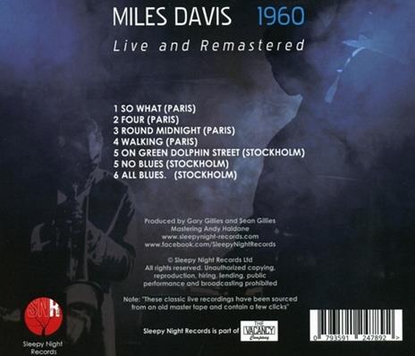 1960. Live & Remastered - CD Audio di Miles Davis - 2