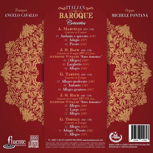 Italian Baroque Concertos - CD Audio di Angelo Cavallo - 2