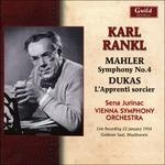 Symphony 4 / Sorcerer's Apprentice - CD Audio di Gustav Mahler,Paul Dukas,Karl Rankl