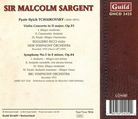 Violin Concerto-Symphony - CD Audio di Pyotr Ilyich Tchaikovsky - 2