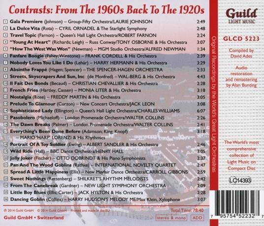 Contrasts - From The 1960s Back To The 1920s - CD Audio - 2