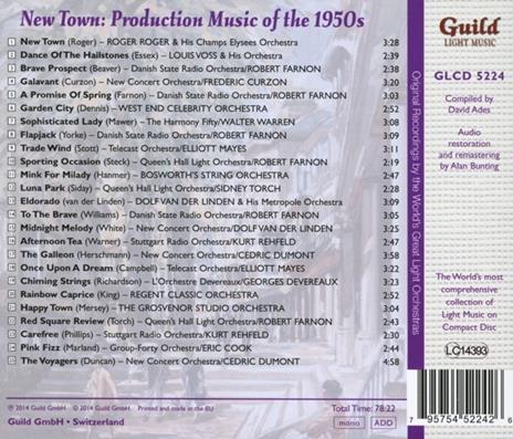 New Town - Production Music Of The 1950s - CD Audio - 2
