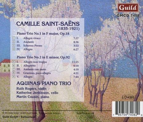 Piano Trios 1&2 - CD Audio di Camille Saint-Saëns - 2