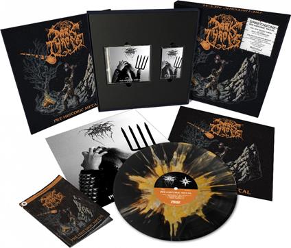 Pre-Historic Metal (LP Splatter + CD + MC + Poster + Booklet) - Vinile LP + CD Audio di Darkthrone